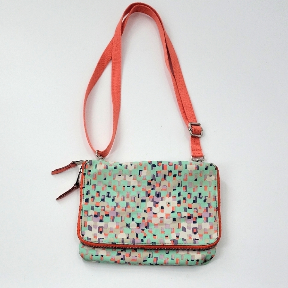 Colorful Fossil Patterned Crossbody Bag